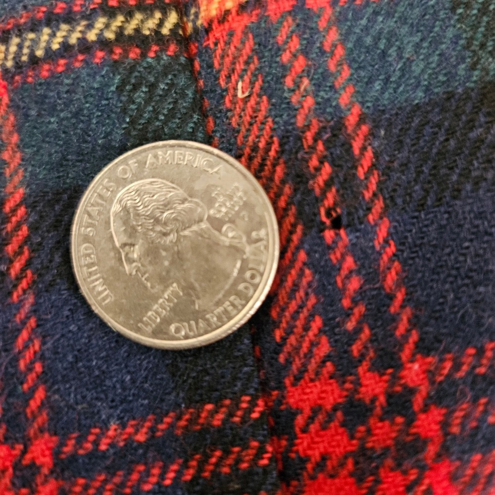 Pendleton Vintage Wool MacLennan Tartan Plaid Pleated Midi Skirt Red Blue USA - Picture 10 of 11